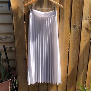 White Pleated Skirt